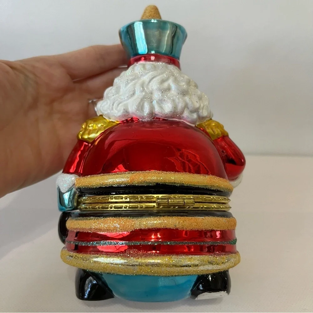 Christopher Radko Jolly Nutcracker Hinged Keepsake Box 2004